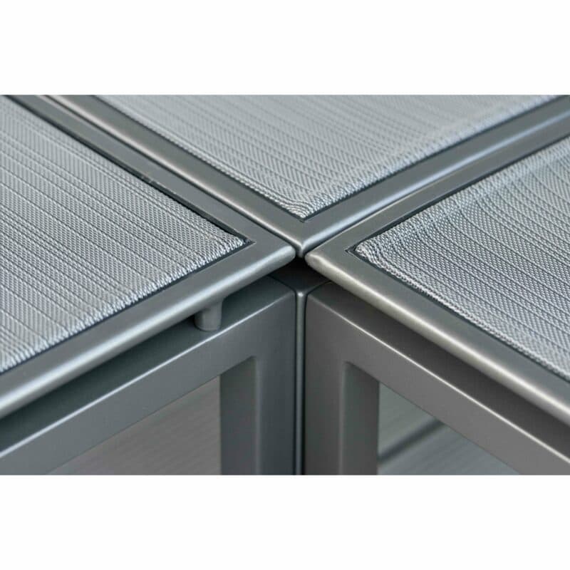 Stern "Skelby" Loungeserie, Gestell Aluminium anthrazit, Textilenbezug karbon