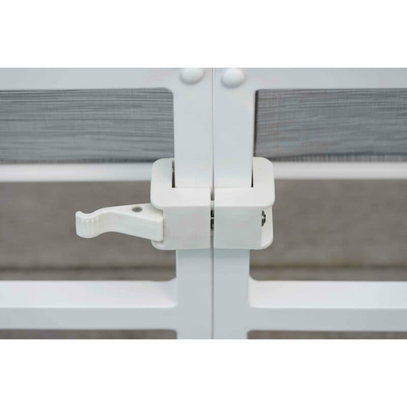 Stern "Skelby" Loungeserie, Gestell Aluminium weiß, Textilenbezug silber