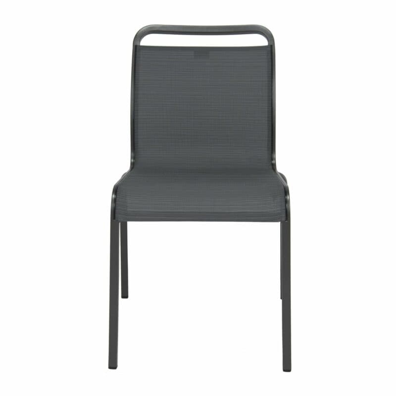 Stern "Oskar" Stapelstuhl, Gestell Aluminium anthrazit, Textilgewebe karbon