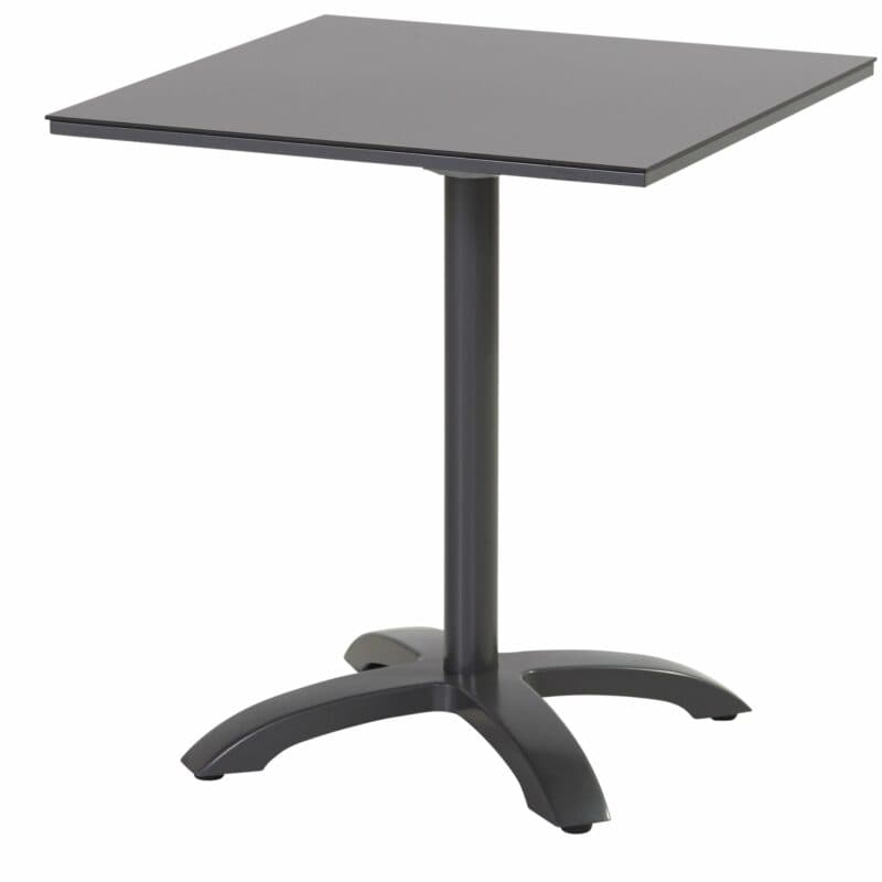 Hartman Bistrotisch "Sophie", Gestell Aluminium xerix, Tischplatte HPL anthrazit