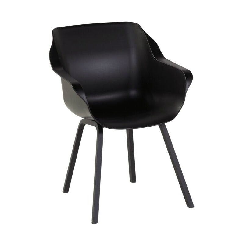 Hartman "Sophie Element" Armchair,, Gestell Aluminium carbon black, Sitzschale carbon black