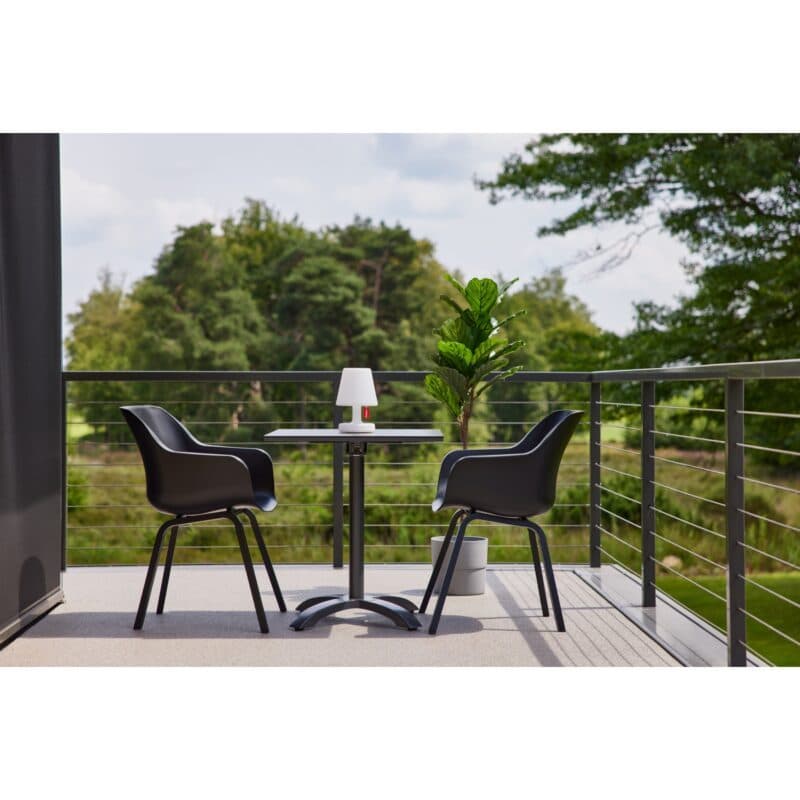 Hartman "Sophie Element" Armchair,, Gestell Aluminium carbon black, Sitzschale carbon black