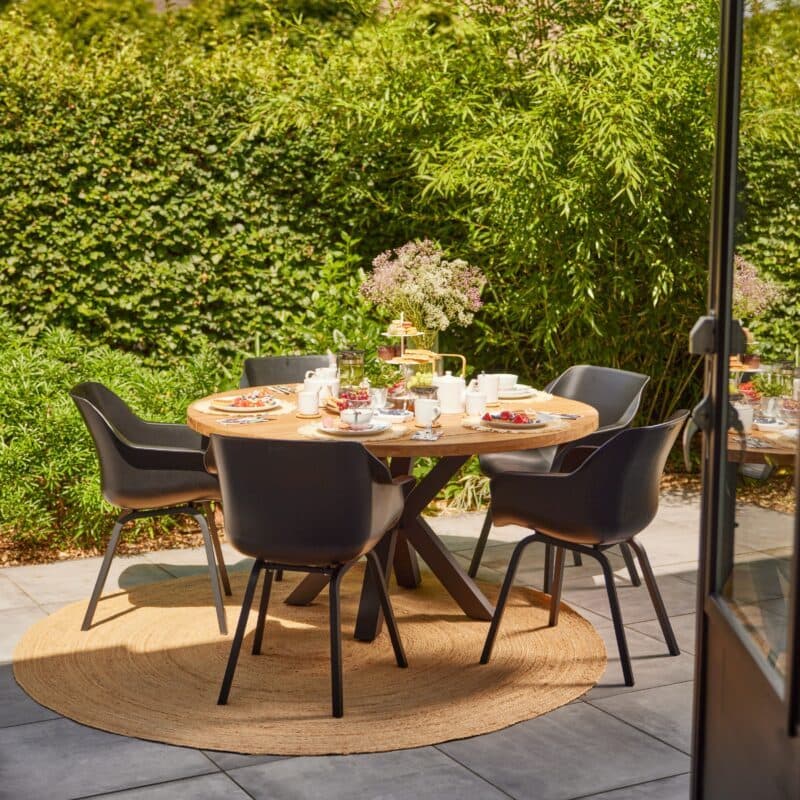 Hartman "Sophie Element" Armchair,, Gestell Aluminium carbon black, Sitzschale carbon black