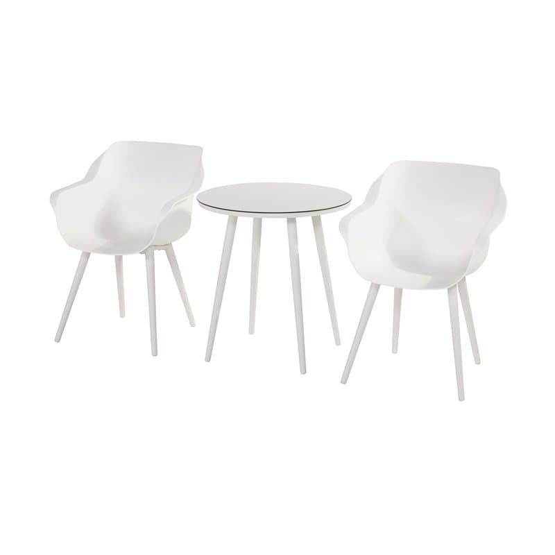 Hartman "Sophie Studio" Armchair, Gestell Aluminium royal white, Sitzschale royal white