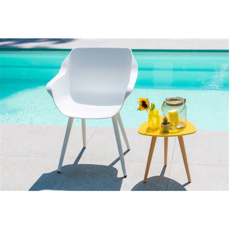Hartman "Sophie Studio" Armchair, Gestell Aluminium royal white, Sitzschale royal white