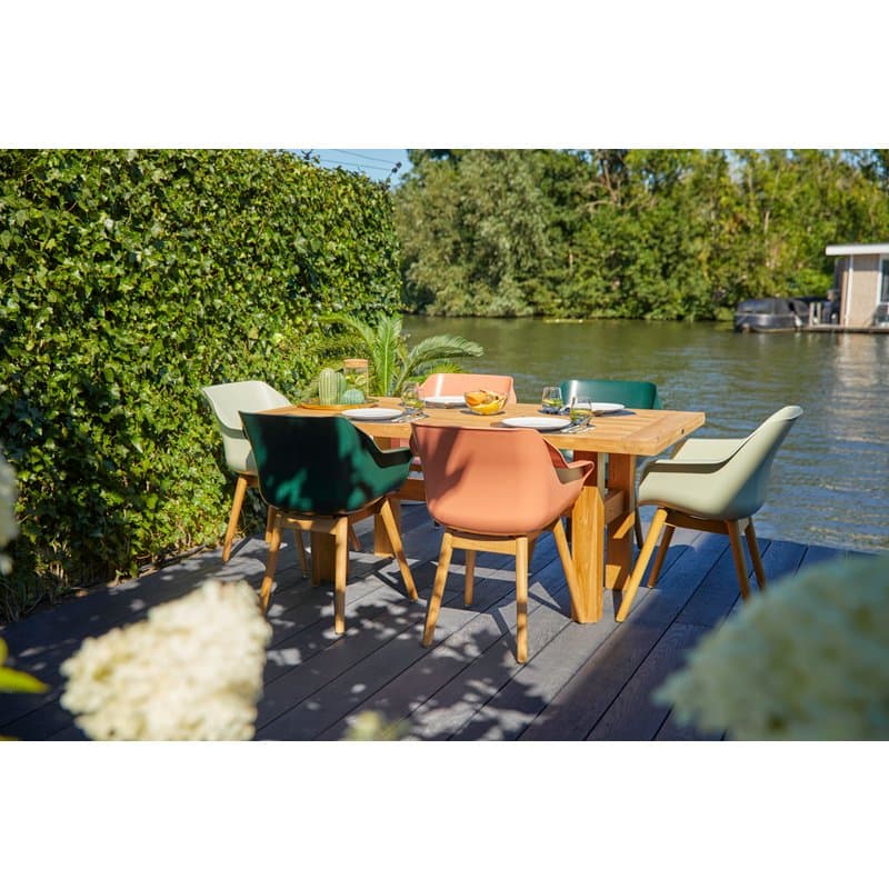 Hartman "Sophie Teak" Armchair, Gestell Teakholz, Sitzfläche Kunststoff