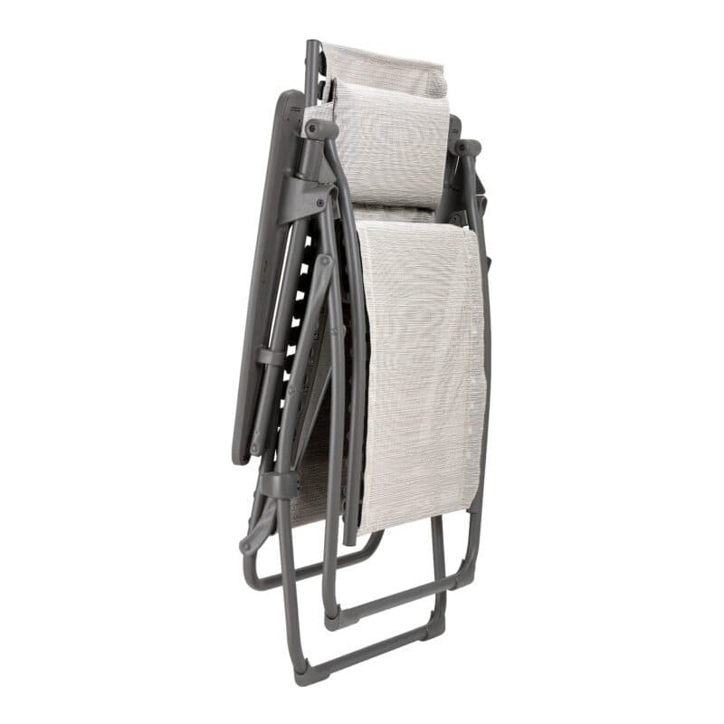 Lafuma "Evolution" Relaxsessel, Gestell Stahl titane, Sitzfläche Batyline® Duo galet