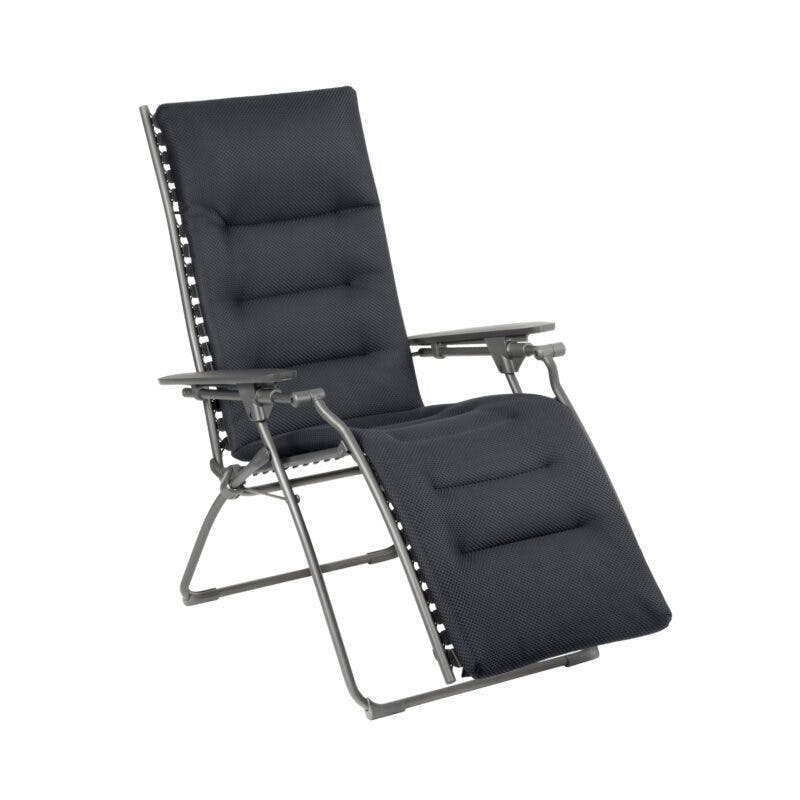 Lafuma "Evolution" Relaxsessel, Gestell Stahl titane, Sitzfläche BeComfort® dark grey