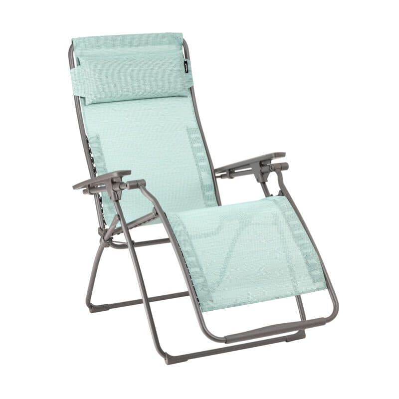 Lafuma "Futura" Relaxsessel, Gestell Stahl titane, Sitzfläche Batyline® Duo mistral