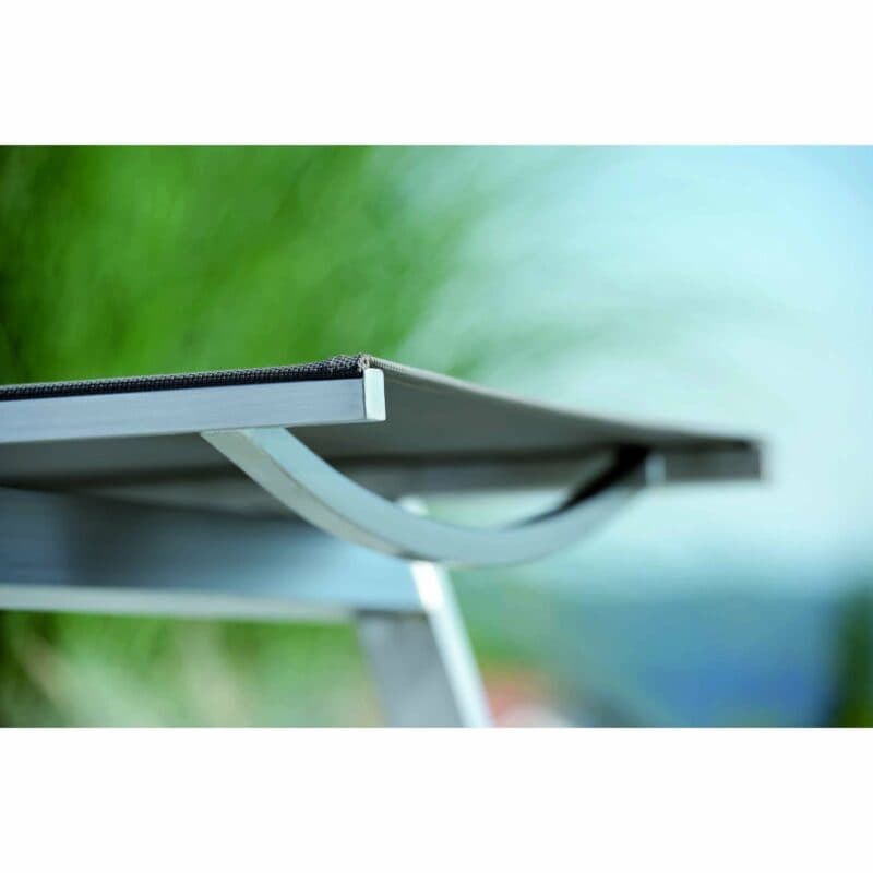 Stern "Allround" Sonnenliege, Gestell Edelstahl, Textilgewebe taupe