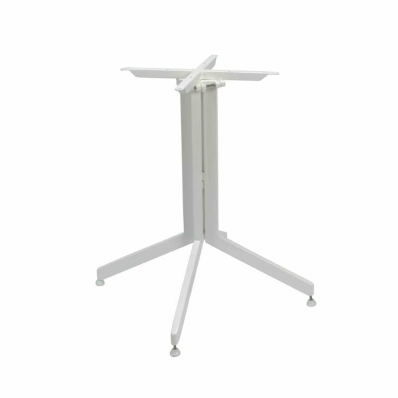Stern Tischgestell für Bistrotisch, Aluminium weiß