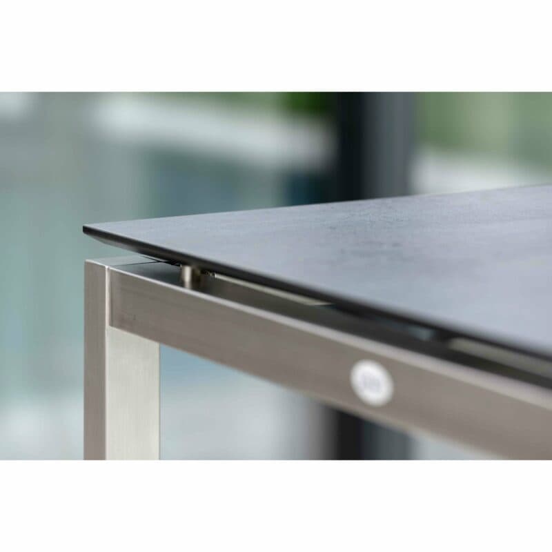 Stern Tischsystem Bartisch, Gestell Edelstahl, Tischplatte HPL Nitro