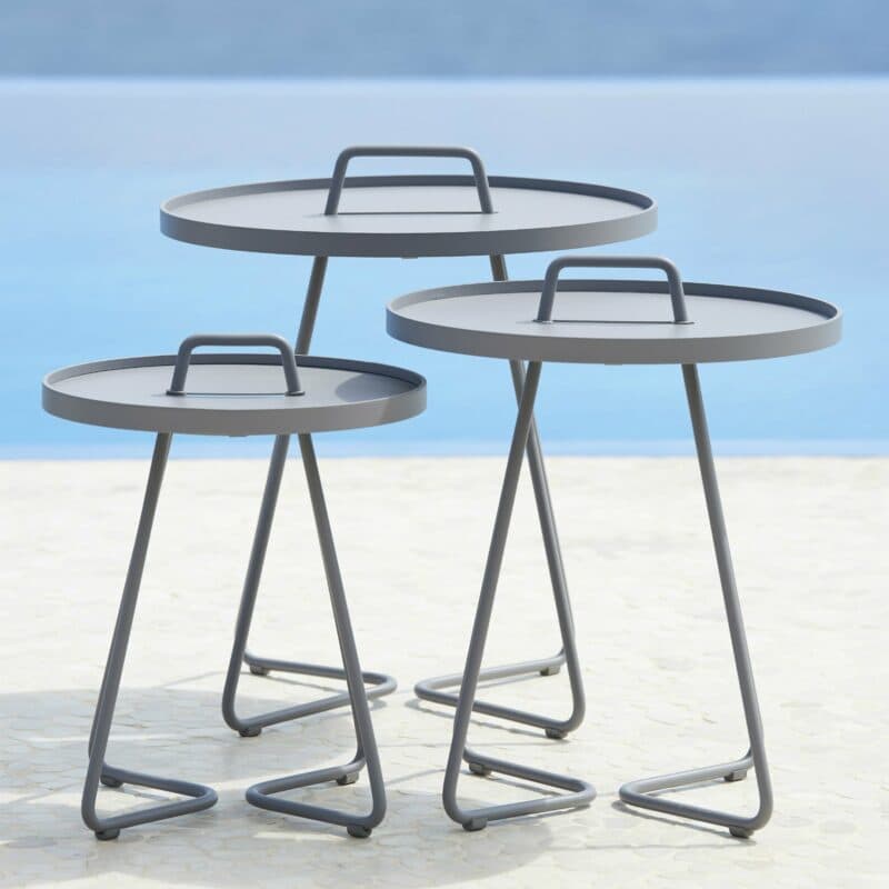 Cane-line Beistelltisch "On-the-move" hellgrau