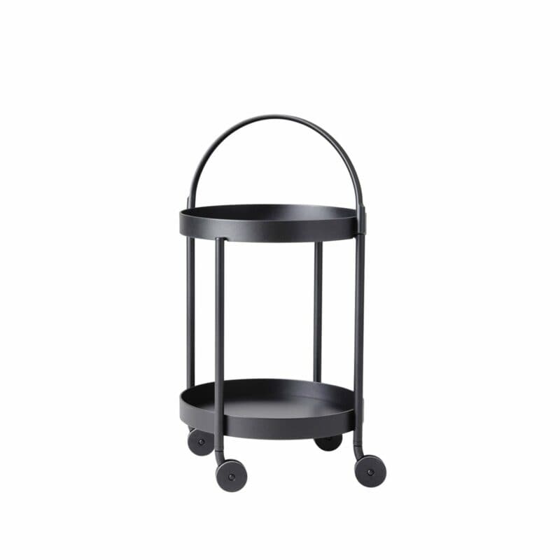 Cane-line "Roll" Servierwagen, Aluminium lavagrau