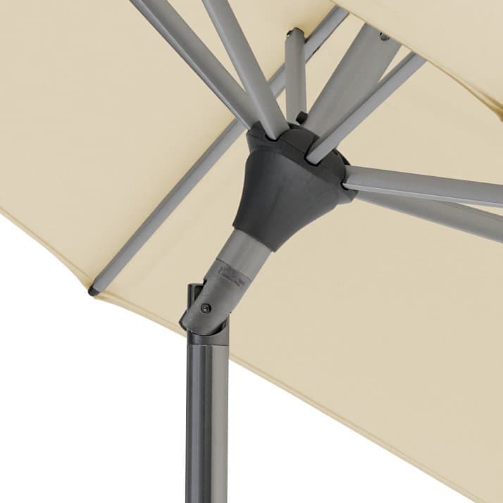 Sonnenschirm "Alu-Twist", Aluminium natureloxiert, von GLATZ (© by GLATZ AG, Schweiz)