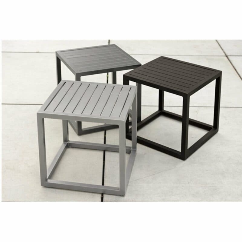 Stern "Robin" Beistelltisch, Gestell und Tischplatte aus Aluminium