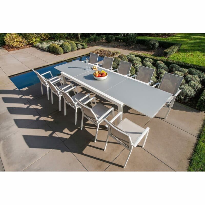 Jati&Kebon Gartenmöbel-Set mit Stuhl "Sevilla" und Gartentisch "Livorno"