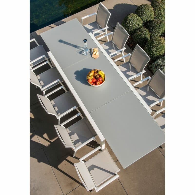 Jati&Kebon Gartenmöbel-Set mit Stuhl "Sevilla" und Gartentisch "Livorno"