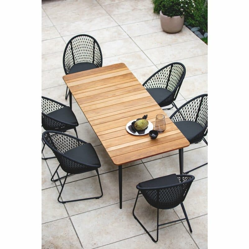 Niehoff "Luna" Gartentisch mit "Kuta" Gartenstuhl