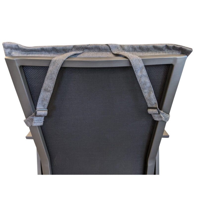 Stern Auflage, 100% Polyacryl, seidengrau, mit verstellbaren Haltebändern