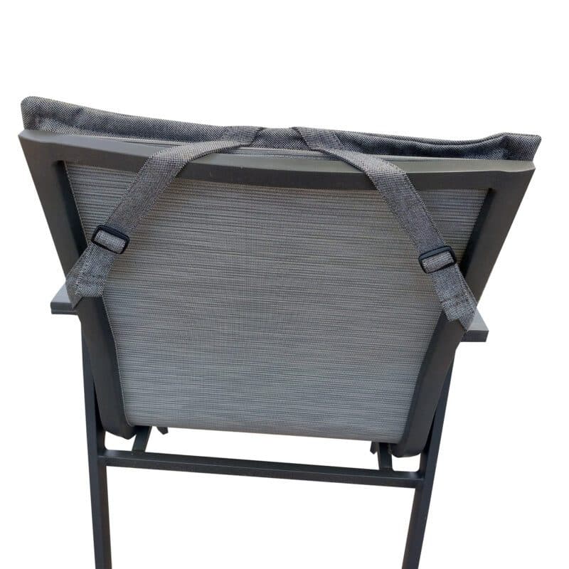 Stern Auflage 93x46 cm für Stapelsessel, seidengrau, mit "New Top" Gartenstuhl
