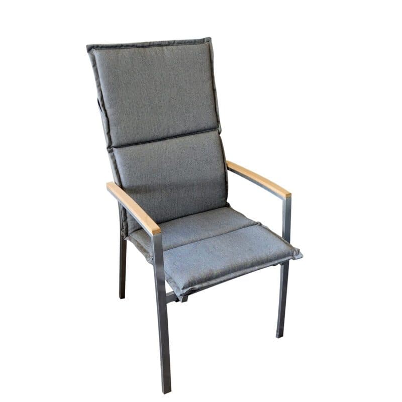 Stern Auflage 115x50 cm für Stapelsessel hoch, seidengrau