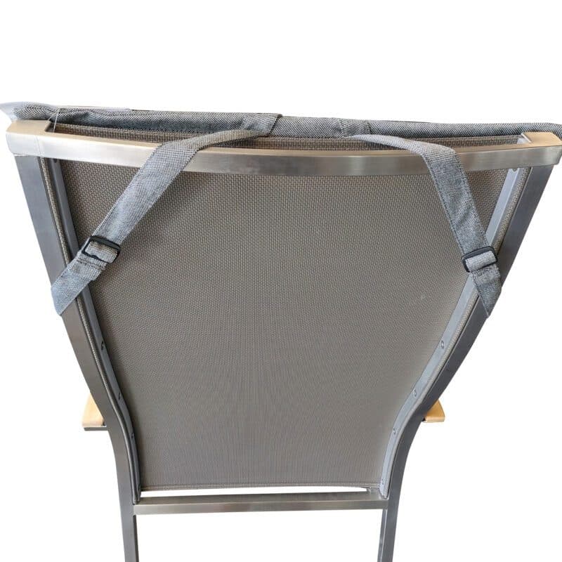 Stern Auflage 115x50 cm für Stapelsessel hoch, seidengrau