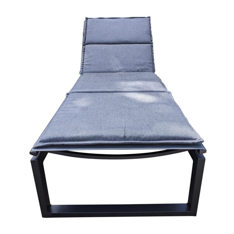 Stern "Robin" Rollenliege, Aluminium anthrazit, mit passgenauer Auflage seidengrau