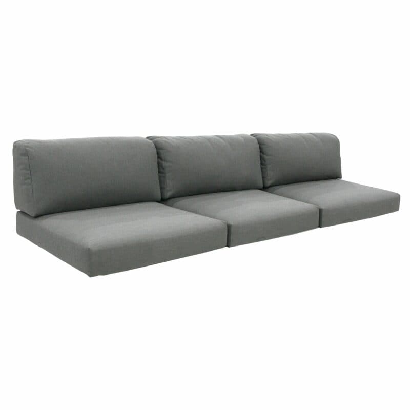 Zebra "Belvedere" Kissenset für 3-Sitzer, Tuva medium grey (wetterfest)