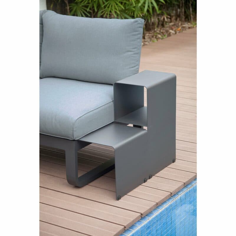 Zebra "Fly Lounge" Beistelltisch, Aluminium graphite