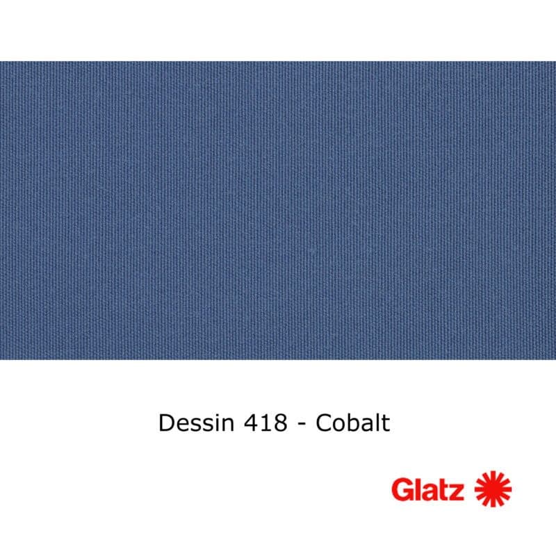 GLATZ Stoffmuster Dessin 418 Cobalt