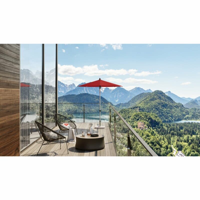 Sonnenschirm "Alu-Smart", Aluminium natureloxiert, von GLATZ (© by GLATZ AG, Schweiz)
