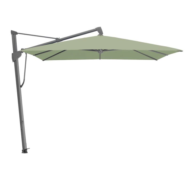 Glatz "Sombrano®S+", Sonnenschirm, Gestell Aluminium anthrazit, eckig, Dessin 579 - Pistaccio (© by GLATZ AG, Schweiz)