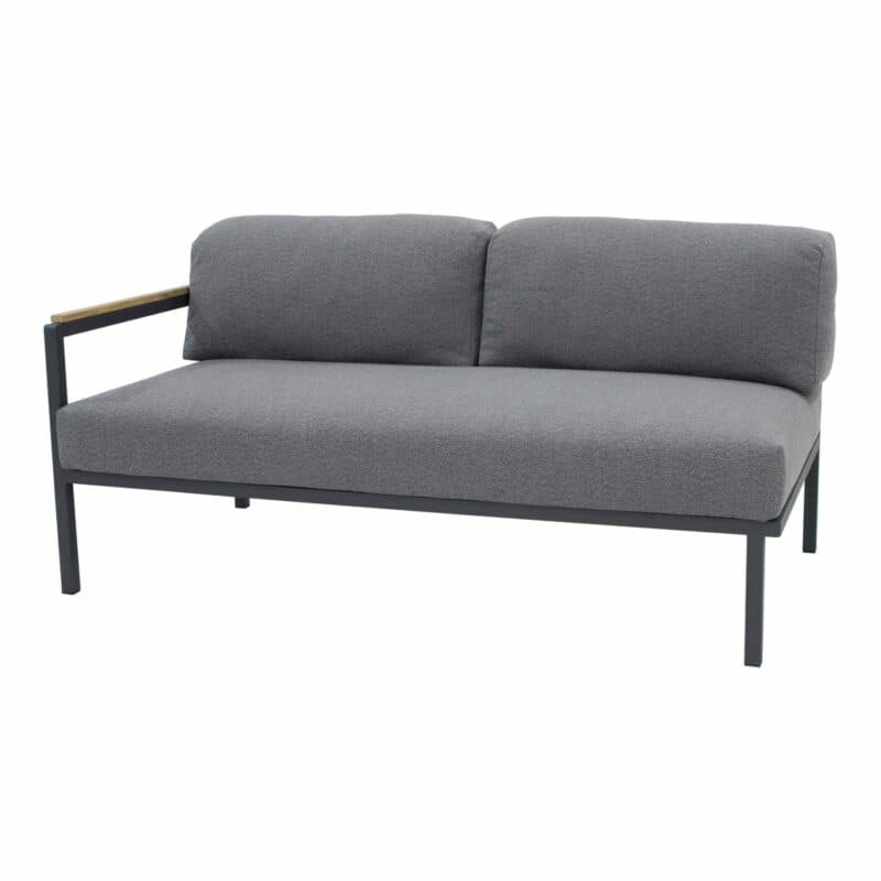 Zebra "Hudson" 2-Sitzer Loungesofa mit Armlehne links
