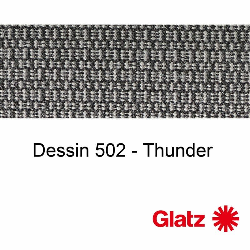 GLATZ Stoffmuster Dessin 502 Thunder