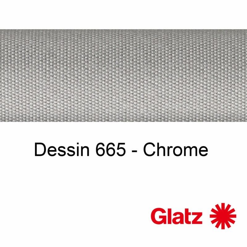 GLATZ Stoffmuster Dessin 665 Chrome