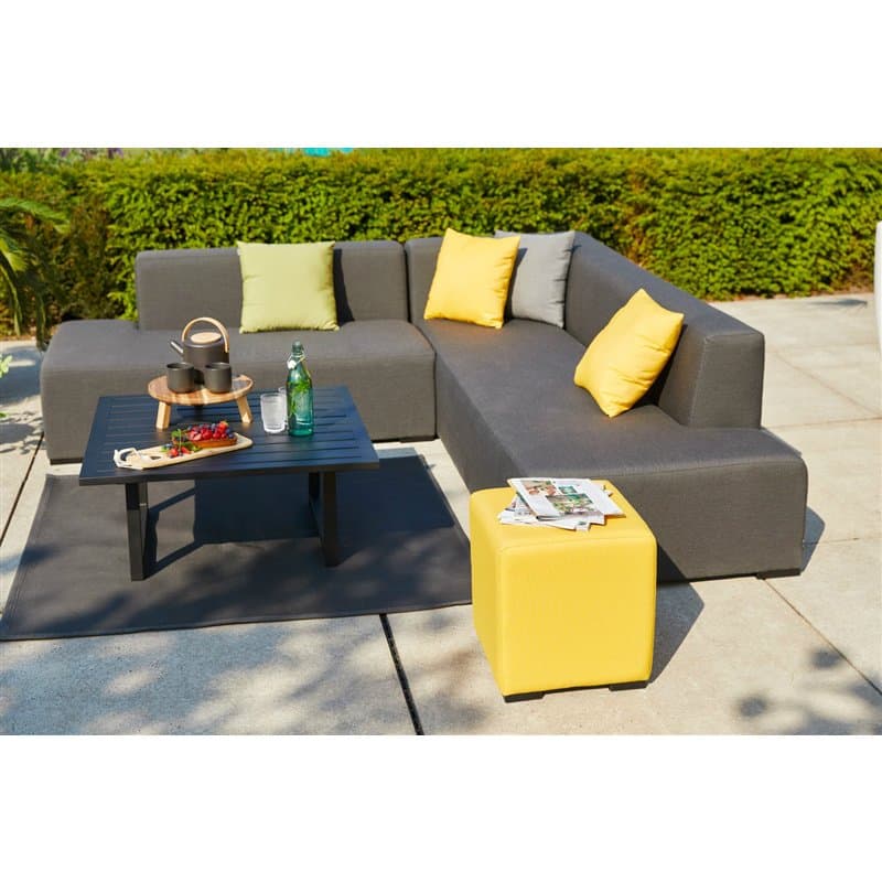 Hartman "Diego" Loungeset, Aluminium mit Textilbespannung Sunbrella®, mit Tisch "Tim" und Hocker "Alex"