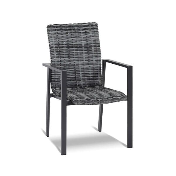 Hartman "Santa Marta" Stapelstuhl, Aluminium anthrazit, Geflecht diamond grey