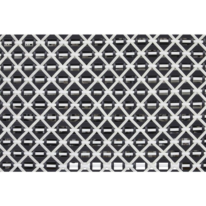 Hartman "Delphine" Gartenstuhl, Aluminium schwarz, Geflecht schwarz-weiß