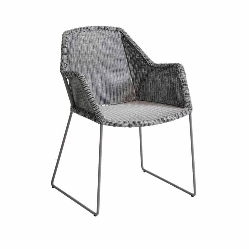 Cane-line "Breeze" Gartenstuhl, Geflecht hellgrau