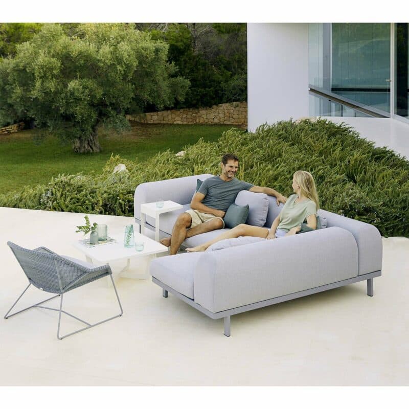 Cane-line "Breeze" Loungesessel, Polyrattan hellgrau