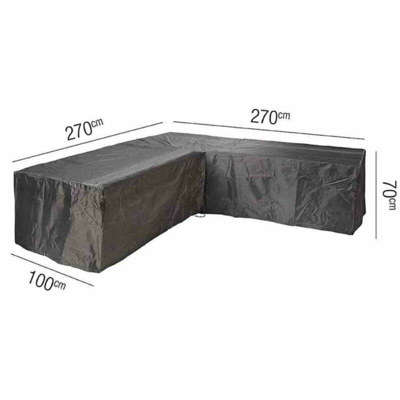AeroCover L-Form Schutzhülle, 100% Polyester, 270x270x100xH70cm