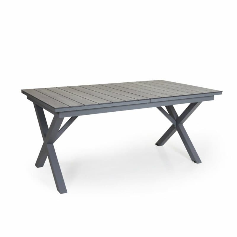 Brafab "Hillmond" Ausziehtisch, Gestell Aluminium anthrazit, Tischplatte HPL in Holzoptik