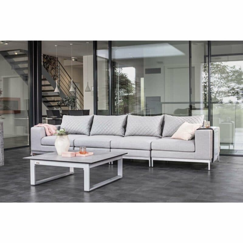 Kettler "Ego Modular" Loungegruppe mit 2 Endteilen und 2 Mittelteilen, Loungetisch "Ego"
