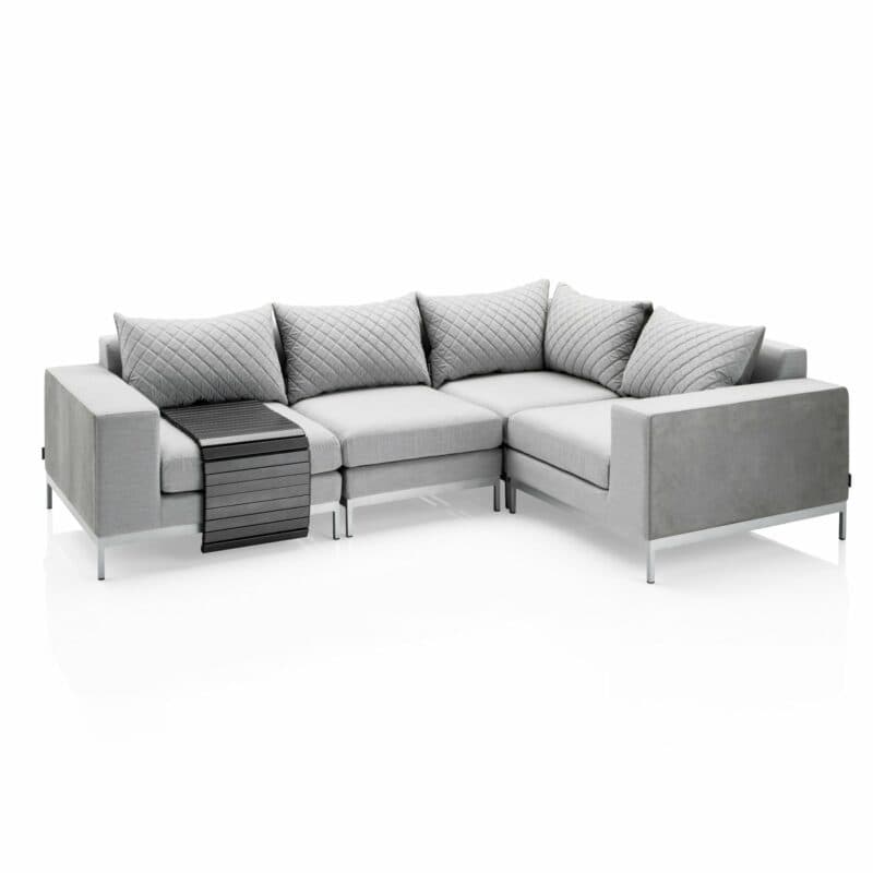 Kettler "Ego Modular" Loungegruppe bestehend aus 2 Endteilen, Mittelteil, Eckteil sowie flexiblem Tablett