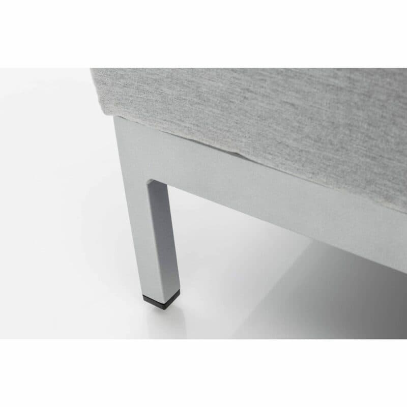 Kettler "Ego Modular" Loungeserie, Gestell Aluminium silber, Polster hellgrau meliert