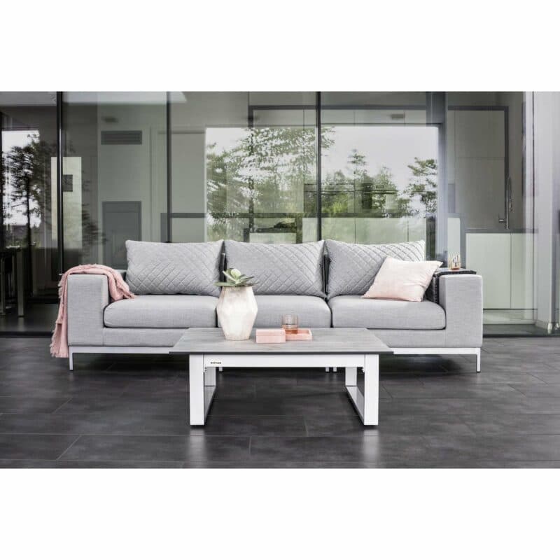 Kettler "Ego Modular" Loungegruppe mit 2 Endteilen und 1 Mittelteil, Loungetisch "Ego"