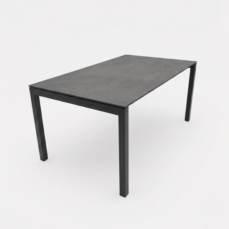 SIT Mobilia "Etna" Ausziehtisch 160/220x95 cm, Gestell Aluminium anthrazit, Tischplatte HPL Steelgrey
