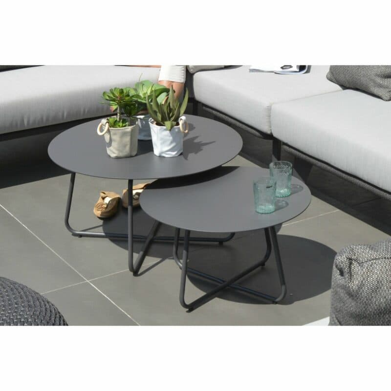 4Seasons Outdoor Kaffee-Tisch "Dali", Aluminium anthrazit