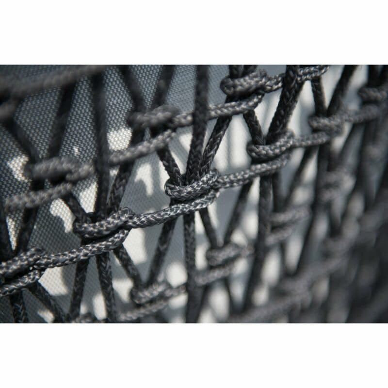 4Seasons Outdoor Sessel "Mila" inkl. 2 Kissen, Gestell Edelstahl anthrazit, Rope schwarz